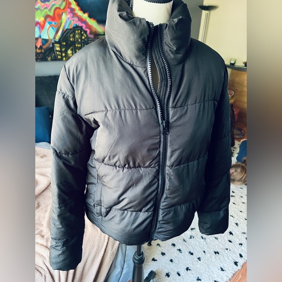 Joe Fresh Black Puffer Jacket - Picture 3 of 7